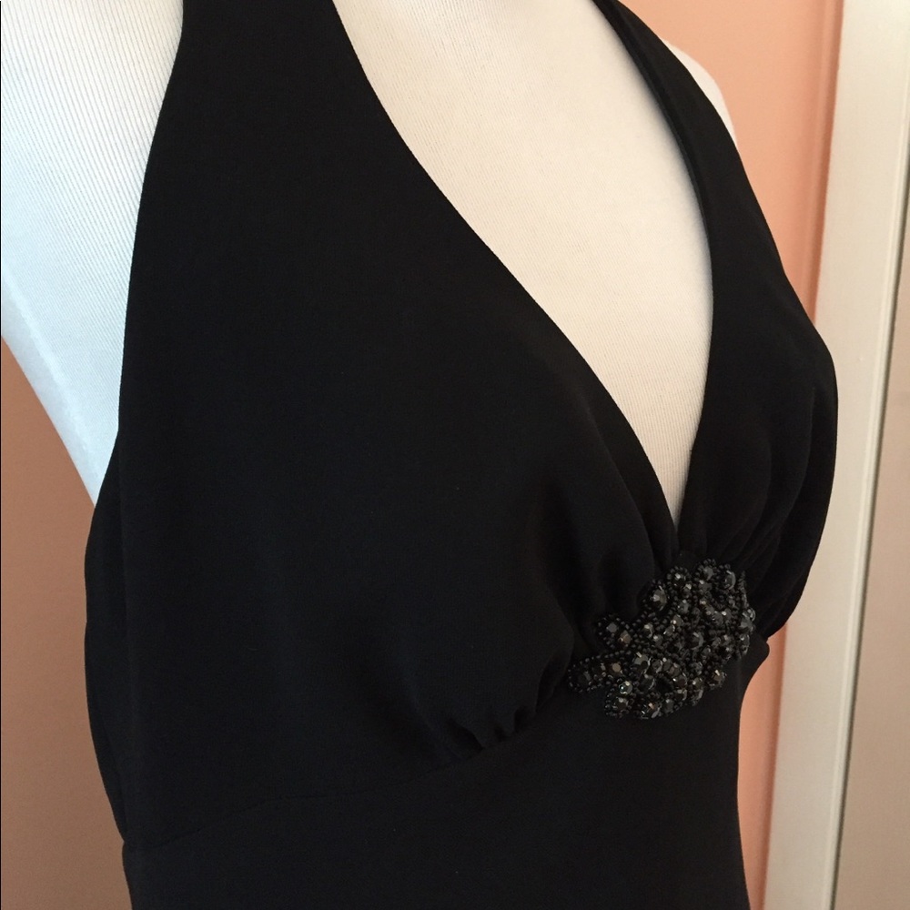 Jones NY~Rhinestone Embellished Halter Dress - Picture 8 of 8